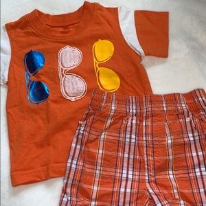 Garanimals Short Sleeve Shirt and Shorts Outfit